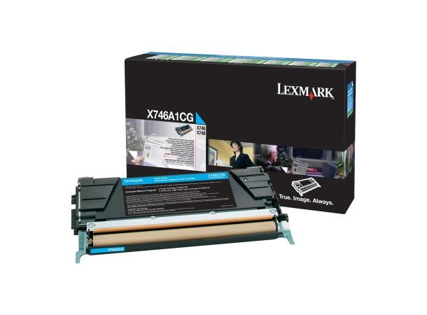 Toner LEXMARK X746A1CG  7K blå 